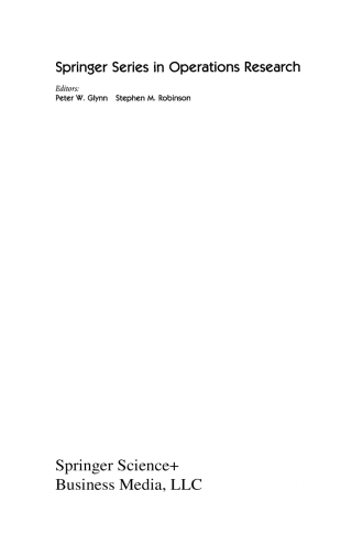 Cover image: Stochastic Petri Nets 9780387954455