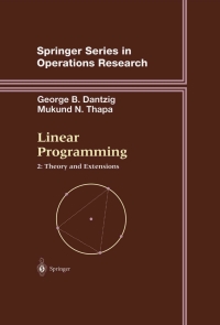 Cover image: Linear Programming 2 9780387986135
