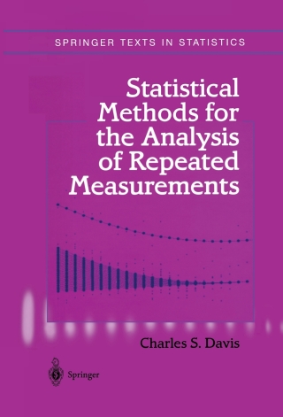 Imagen de portada: Statistical Methods for the Analysis of Repeated Measurements 9780387953700