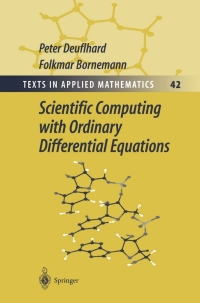 صورة الغلاف: Scientific Computing with Ordinary Differential Equations 9780387954622