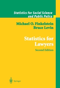 Cover image: Statistics for Lawyers 2nd edition 9780387950075