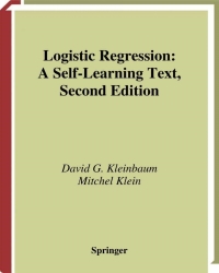 Cover image: Logistic Regression 2nd edition 9780387953977