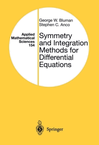 Titelbild: Symmetry and Integration Methods for Differential Equations 2nd edition 9780387986548