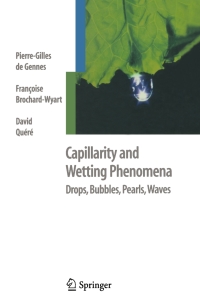 Cover image: Capillarity and Wetting Phenomena 9780387005928