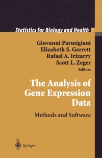 Cover image: The Analysis of Gene Expression Data 1st edition 9780387955773