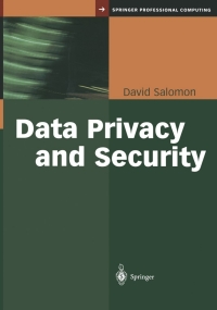 Titelbild: Data Privacy and Security 9781441918161