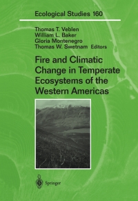 Cover image: Fire and Climatic Change in Temperate Ecosystems of the Western Americas 1st edition 9780387954554