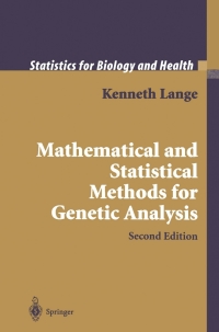 Cover image: Mathematical and Statistical Methods for Genetic Analysis 2nd edition 9780387953892