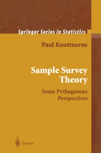 Cover image: Sample Survey Theory 9780387954073
