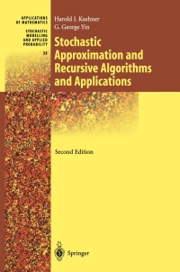 表紙画像: Stochastic Approximation and Recursive Algorithms and Applications 2nd edition 9780387008943