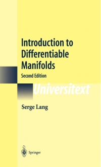 Cover image: Introduction to Differentiable Manifolds 1st edition 9780387954776