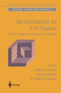 Cover image: An Invitation to 3-D Vision 9780387008936