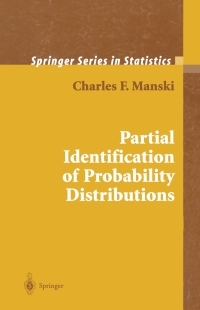 Cover image: Partial Identification of Probability Distributions 9781441918253