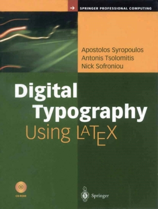 Cover image: Digital Typography Using LaTeX 9780387952178