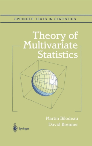 Cover image: Theory of Multivariate Statistics 9780387987392