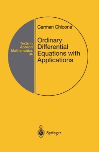 Cover image: Ordinary Differential Equations with Applications 9780387985350