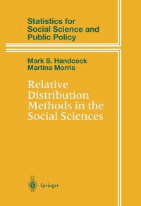 Cover image: Relative Distribution Methods in the Social Sciences 9780387987781