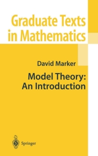 Immagine di copertina: Model Theory : An Introduction 9780387987606