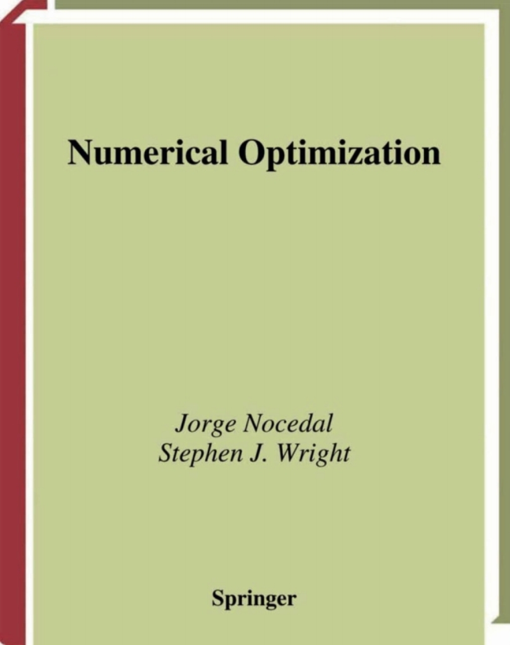 Numerical Optimization 2nd Edition