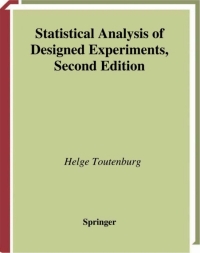 Titelbild: Statistical Analysis of Designed Experiments 2nd edition 9780387987897