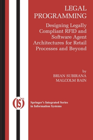 Cover image: Legal Programming 9780387234144