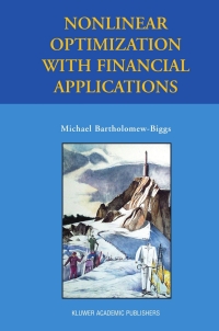 Cover image: Nonlinear Optimization with Financial Applications 9780387241494