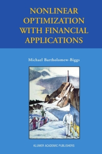 表紙画像: Nonlinear Optimization with Financial Applications 9780387241494