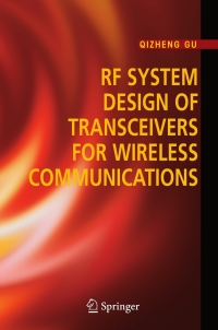 Cover image: RF System Design of Transceivers for Wireless Communications 9780387241616