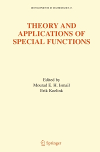 Imagen de portada: Theory and Applications of Special Functions 1st edition 9780387242316