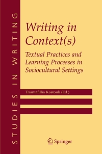 Titelbild: Writing in Context(s) 1st edition 9780387242385