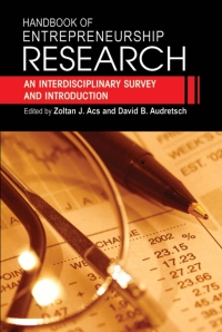 Imagen de portada: Handbook of Entrepreneurship Research 1st edition 9780387240800