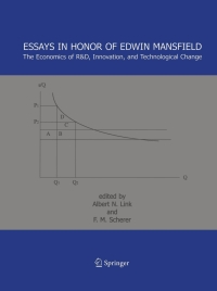 Cover image: Essays in Honor of Edwin Mansfield 9780387250106