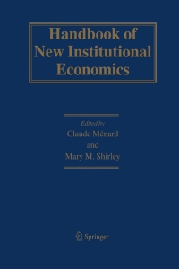 Cover image: Handbook of New Institutional Economics 1st edition 9781402026874
