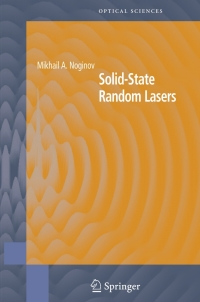 Cover image: Solid-State Random Lasers 9781441920171