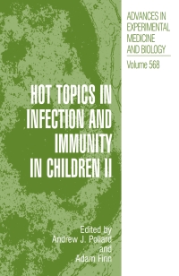 Cover image: Hot Topics in Infection and Immunity in Children II 1st edition 9780387253411