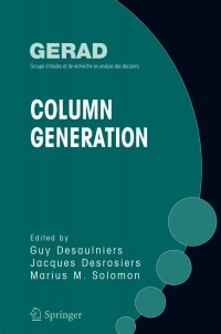Imagen de portada: Column Generation 1st edition 9780387254852