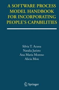 Immagine di copertina: A Software Process Model Handbook for Incorporating People's Capabilities 9781441937469