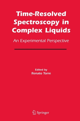 Cover image: Time-Resolved Spectroscopy in Complex Liquids 1st edition 9780387255576