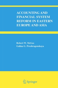 Omslagafbeelding: Accounting and Financial System Reform in Eastern Europe and Asia 9780387257099