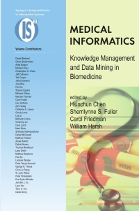 Omslagafbeelding: Medical Informatics 1st edition 9780387243818