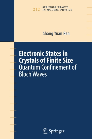 Cover image: Electronic States in Crystals of Finite Size 9780387263038