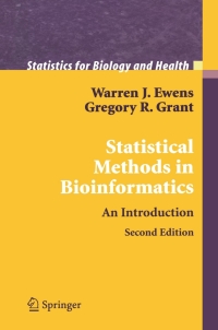 Cover image: Statistical Methods in Bioinformatics 2nd edition 9780387400822