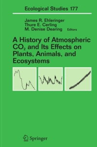 Imagen de portada: A History of Atmospheric CO2 and Its Effects on Plants, Animals, and Ecosystems 1st edition 9780387220697