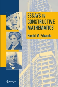 Cover image: Essays in Constructive Mathematics 9780387219783
