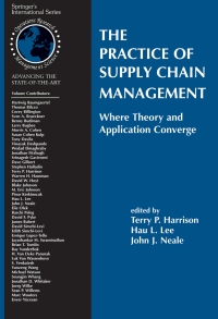 Imagen de portada: The Practice of Supply Chain Management: Where Theory and Application Converge 1st edition 9780387240992