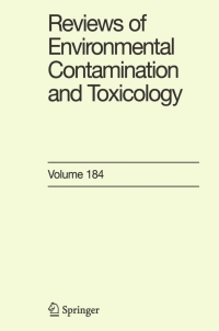 Imagen de portada: Reviews of Environmental Contamination and Toxicology 184 9781461498377