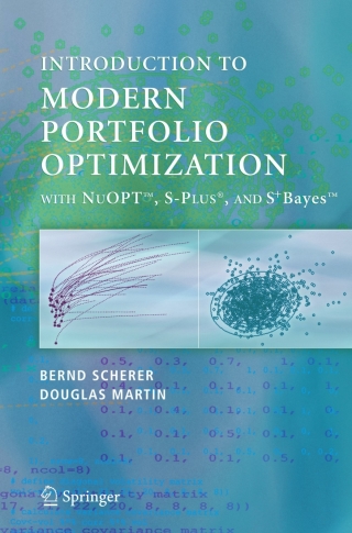 Titelbild: Modern Portfolio Optimization with NuOPT™, S-PLUS®, and S+Bayes™ 9780387210162