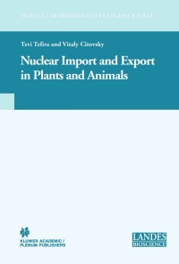 Cover image: Nuclear Import and Export in Plants and Animals 9780306482410