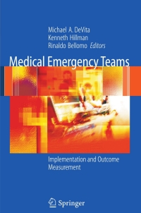 صورة الغلاف: Medical Emergency Teams 1st edition 9780387279206
