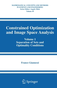 Cover image: Constrained Optimization and Image Space Analysis 9781441937599